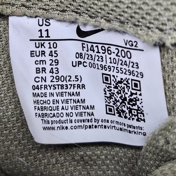 NIKE WAFFLE DEBUT SE MEN'S SHOES NEUTRAL OLIVE/DARK STUCCO SIZE 11 - Picture 7 of 12